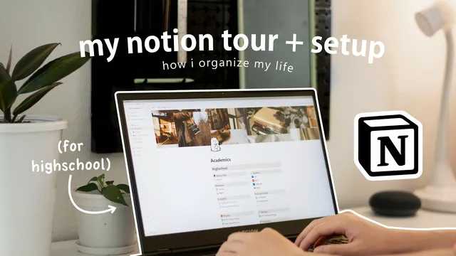 how i organize my life (as a highschool student) | my notion setup thumbnail