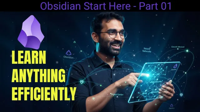 Obsidian Start Here – Learn note-taking & connection-making step by step | Part 01 thumbnail