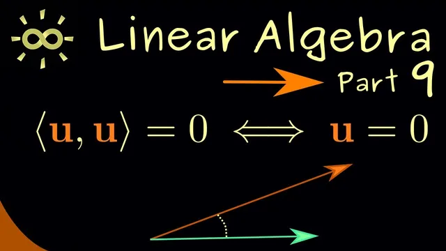 Linear Algebra 9 | Inner Product and Norm [dark version] thumbnail