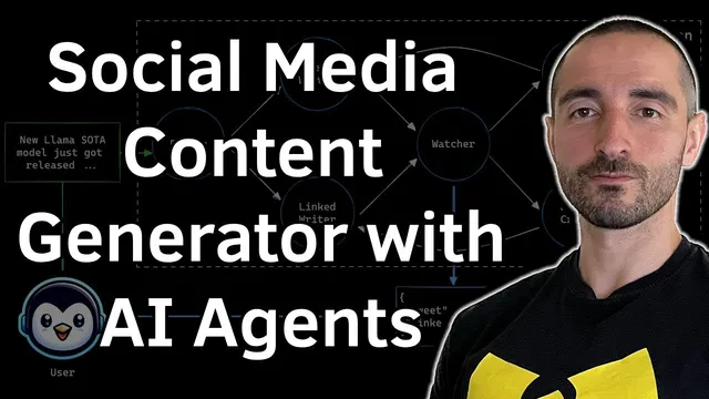 Build an AI Social Media Content Generator in 20 Minutes | AI Agents with LangGraph and Llama 3.1 thumbnail