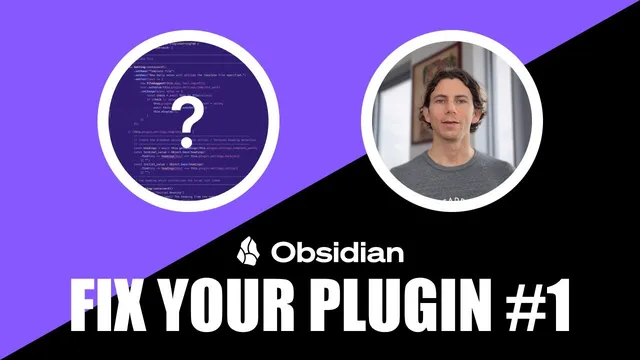 Critique your plugin #1 — Obsidian October 2024 thumbnail