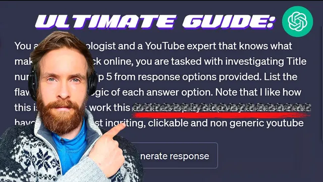 ChatGPT / GPT-4 Prompt Engineering : Master The Ultimate Prompt Today! thumbnail