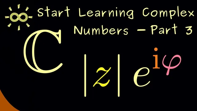 Start Learning Complex Numbers 3 | Absolute Value, Conjugate, Argument [dark version] thumbnail