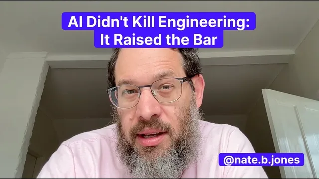 AI Didn't Kill Engineering: It Raised the Bar thumbnail