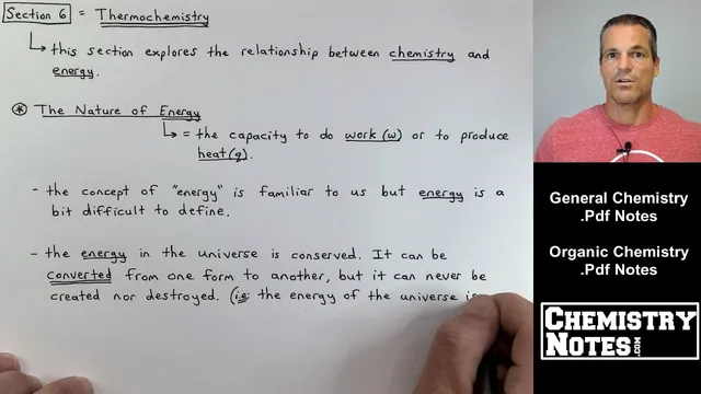 S6E1 - Thermochemistry and the Nature of Energy. Potential vs Kinetic Energy, & the Transfer of Heat thumbnail