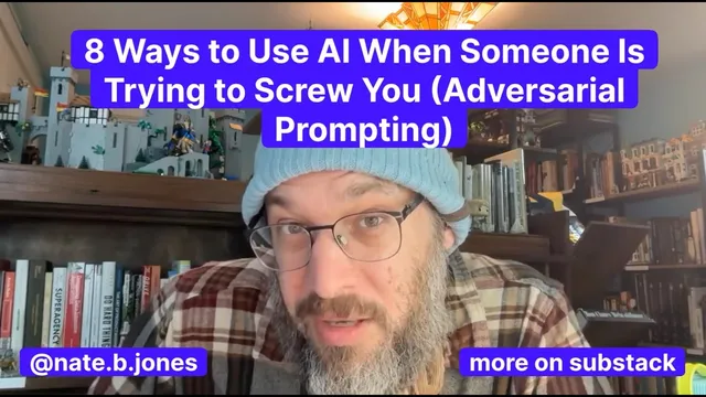 8 Ways to Use AI When Someone Is Trying to Screw You (Adversarial Prompting) thumbnail