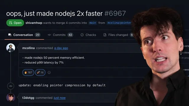 They cut Node.js Memory in half 👀 thumbnail