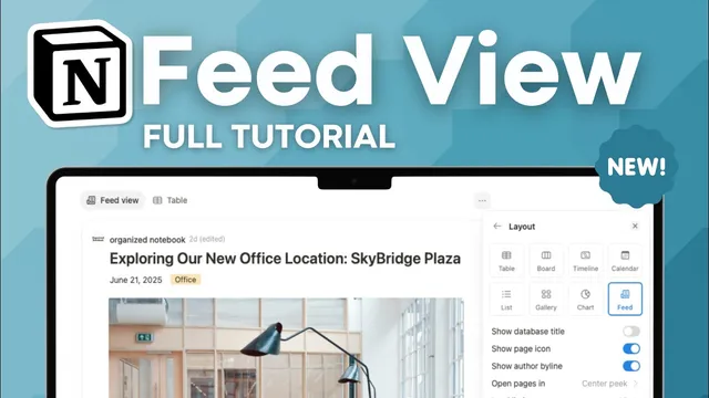 Notion's NEW Feed View Database | Use Cases & Full Tutorial thumbnail