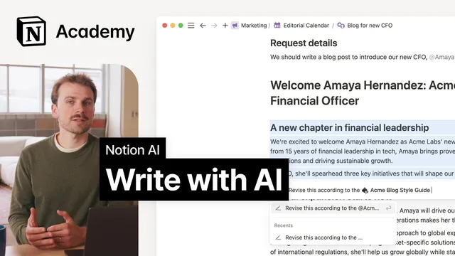 Writing with Notion AI thumbnail