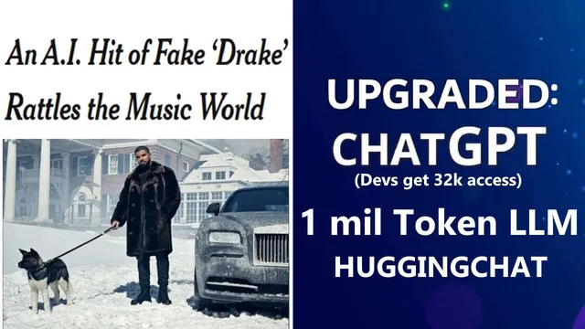 AI News! HUGE Chatbot Research, Viral AI Songs, Text to Video & More! thumbnail