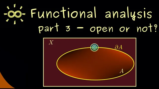 Functional Analysis 3 | Open and Closed Sets [dark version] thumbnail