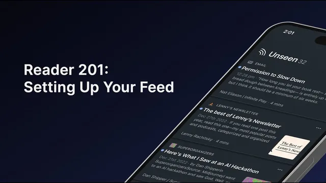 How to Set Up Your Reader Feed thumbnail