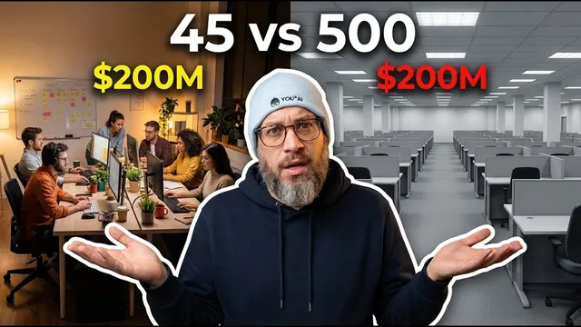 45 People, $200M Revenue. The Question Nobody's Asking About AI and Your Team Size. thumbnail