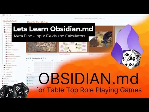Obsidian - Meta Bind - Input Fields and Calculators thumbnail