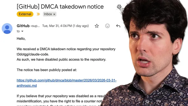 I got DMCA'd by Anthropic (not a joke) thumbnail