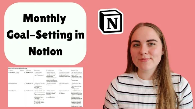 How to Set Effective Goals - Monthly Reflection and Goal Setting in Notion thumbnail