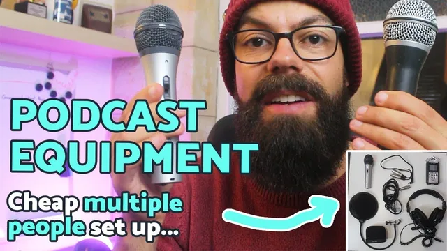 Podcast equipment for multiple people | Cheap and simple set up! thumbnail