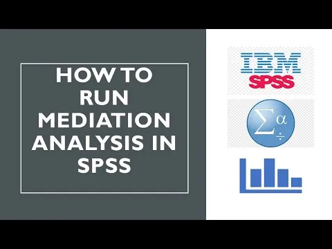 How to run Mediation analysis in SPSS (Traditional method of Barron and Kenny & Process Macro) thumbnail