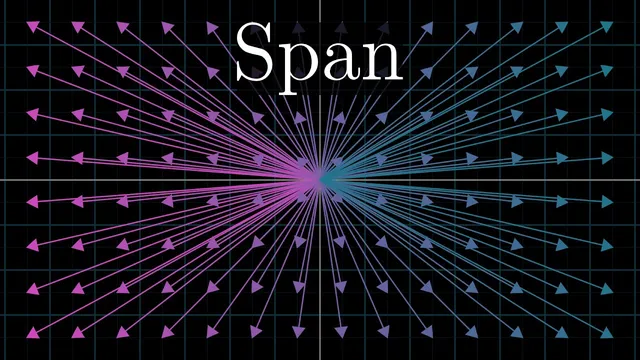 Linear combinations, span, and basis vectors | Chapter 2, Essence of linear algebra thumbnail