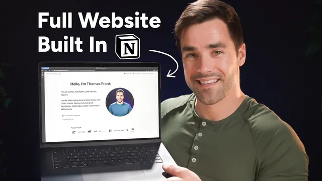 How to Easily Build a Full Website With Notion thumbnail