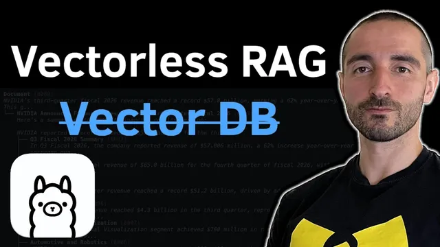 Vectorless RAG - Local Financial RAG Without Vector Database | Tree-Based Indexing with Ollama thumbnail