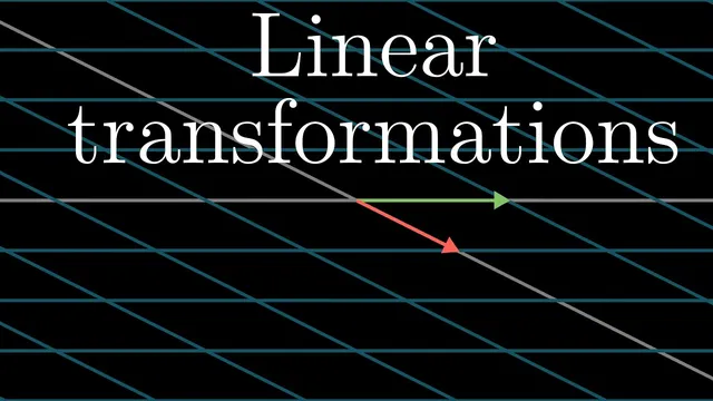 Linear transformations and matrices | Chapter 3, Essence of linear algebra thumbnail