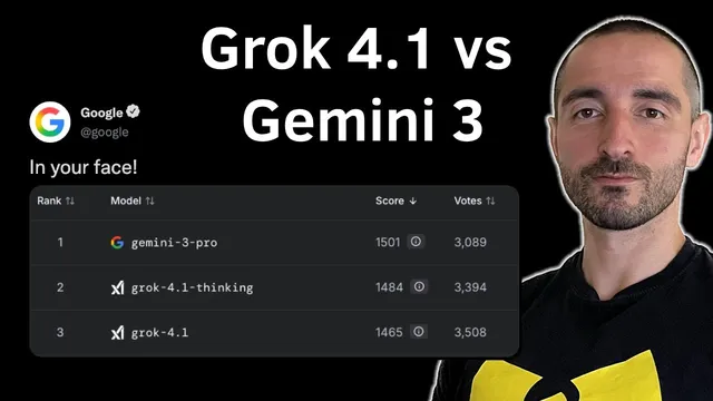 Grok 4.1 vs Gemini 3 Pro - Which Model is THE ONE? | Prompt & Coding First Look thumbnail