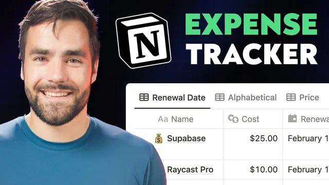 Notion Masterclass: Build an Expense Tracker from Scratch thumbnail