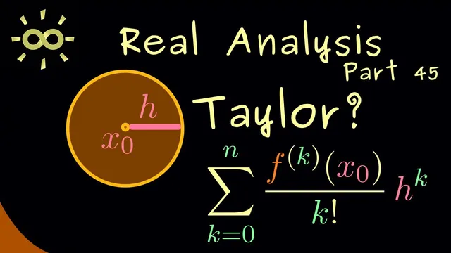 Real Analysis 45 | Taylor's Theorem [dark version] thumbnail