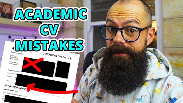 The top 6 academic resume MISTAKES [Real examples] thumbnail