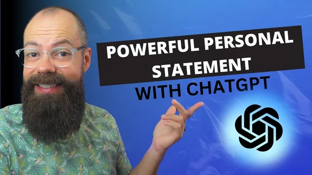 The ChatGPT Secrets to Crafting a *Flawless* Personal Statement for Graduate School! thumbnail