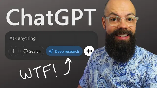 How to Use ChatGPT’s Deep Research to Save HOURS on Research thumbnail
