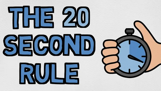 Use Laziness To Your Advantage - The 20 Second Rule thumbnail