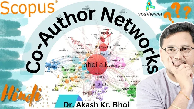 How to Create and Visualize Scopus Co-Author Networks in VOSviewer || Research Network || Hindi 2024 thumbnail