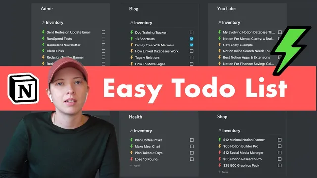 Notion For Mental Clarity: A Brain Dump Dashboard (Tutorial) thumbnail
