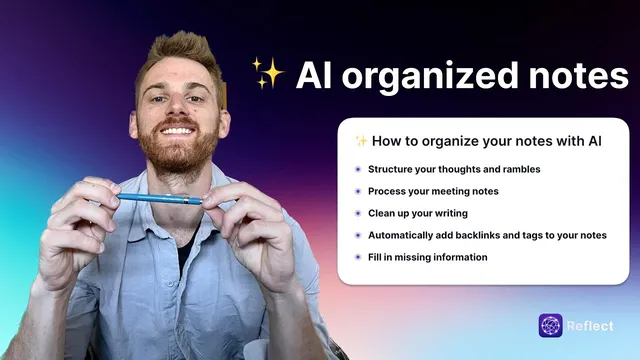 Organize your notes using AI (productivity hack) thumbnail