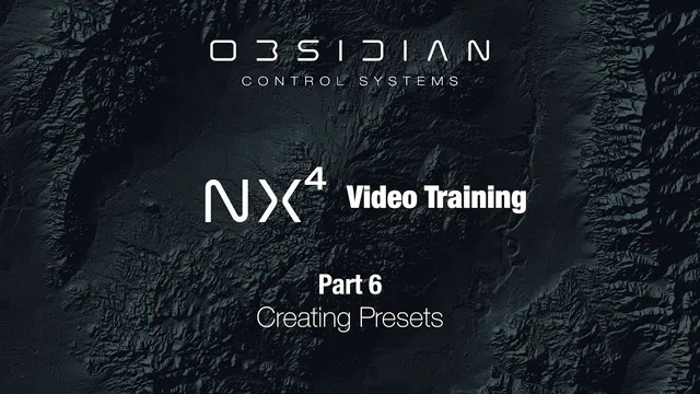 NX4™ Training - Part 6 (Creating Presets) thumbnail