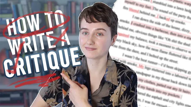 HOW TO WRITE A CRITIQUE (from a writer & editor’s POV) 🖋️with full example! thumbnail