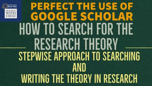 How to Search a Research Theory and Build a Story? thumbnail