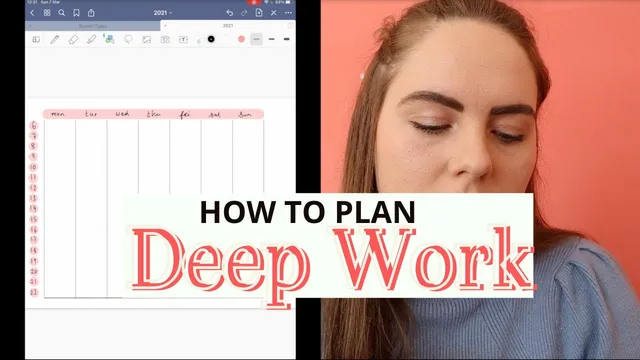 How I Plan my Week as a PhD Student using Deep Work and Time Blocking | Goodnotes5 iPad thumbnail