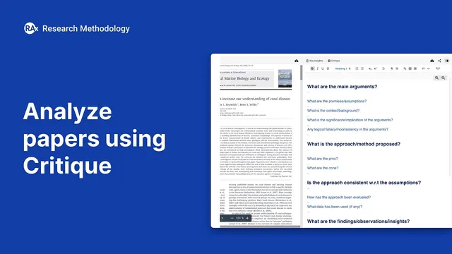Research Paper Writing - How to Analyze Research Papers using Literature Critique thumbnail