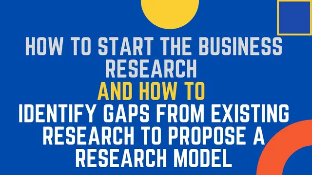 How to Start Business Research | Identify Research Gaps and  How to Find the Research Topic thumbnail