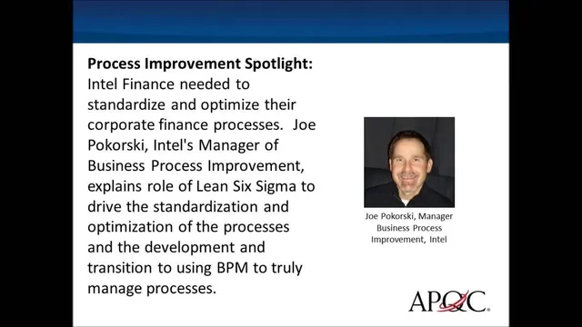 Process Improvement Spotlight: How Intel used Six Sigma to Optimize Corporate Finance Processes thumbnail
