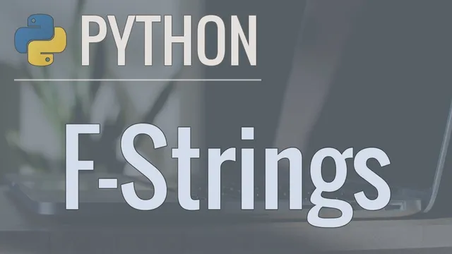 Python Quick Tip: F-Strings - How to Use Them and Advanced String Formatting thumbnail