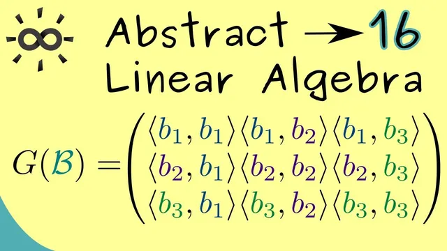 Abstract Linear Algebra 16 | Gramian Matrix thumbnail