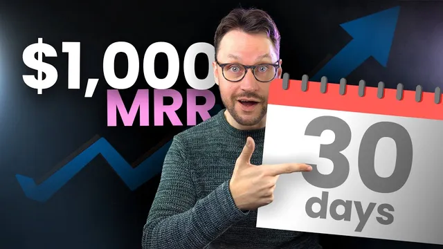 How To Reach $1,000 MRR in 30 Days (Most Startups Aren't Doing This) thumbnail