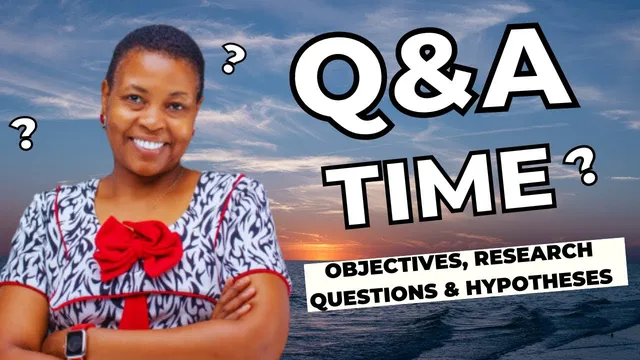 RESEARCH OBJECTIVES, RESEARCH QUESTIONS & HYPOTHESES thumbnail