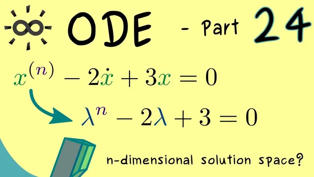 Ordinary Differential Equations 24 | Characteristic Polynomial thumbnail