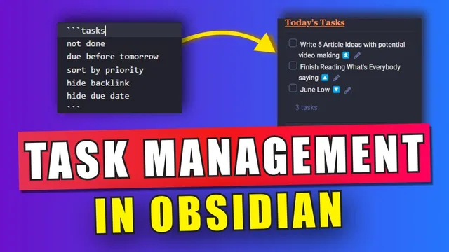 The Ultimate Task Management Workflow In Obsidian thumbnail