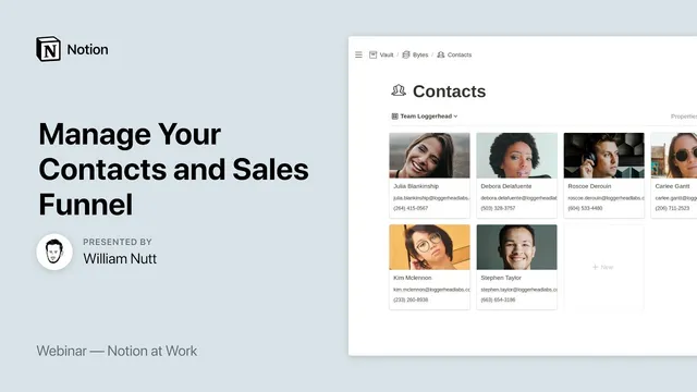 Notion at Work: Manage Your Contacts and Sales Funnel thumbnail